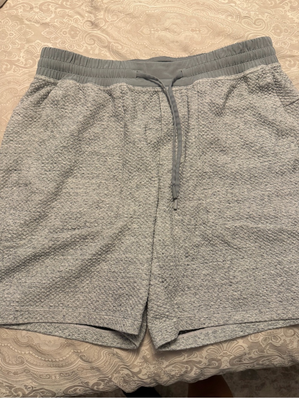 lululemon athletica Ease the Day Grey Shorts Sz L